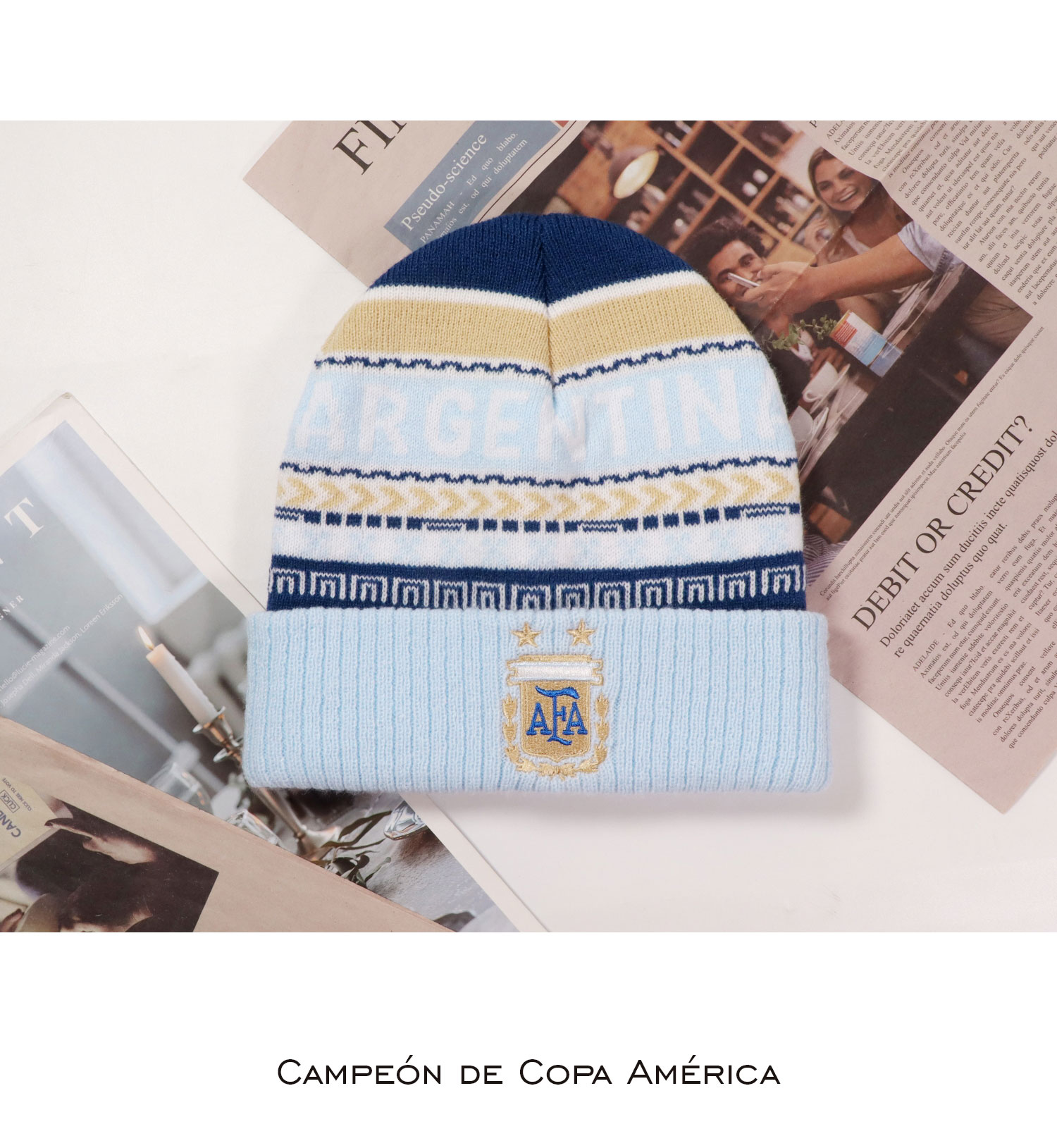 Argentina National Team AFA Official Knitted Warm Wool Cap