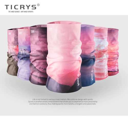 TICRYS Шелковый шарф-платок, дорожная альпинистская маска, ветрозащитный шарф, защита от солнца, делается под заказ
