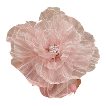 Ancient style Hanfu girls hair accessories super fairy mesh flower childrens hairpin female bangs side clip hair accessories clip hairpin