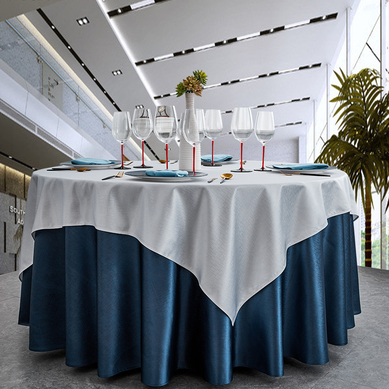 Premium hotel tablecloth table table restaurant with pressed texture tablecloth banquet custom tablecloth