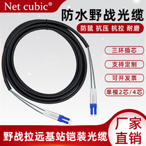 Net Cube field optical fiber jumper single mode double-mode double-core 2 core 4 core sheathed outdoor anti-cable water tower base station SC-SC-SC-LC-ST-F remote optical cable tail fiber network jumper
