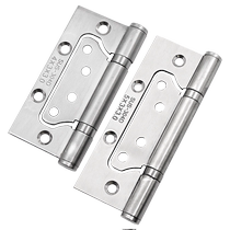 Thickened stainless steel double-leaf wooden door 4-inch 5-inch pivot hinge-free slotting bedroom door folding loose-leaf accessories