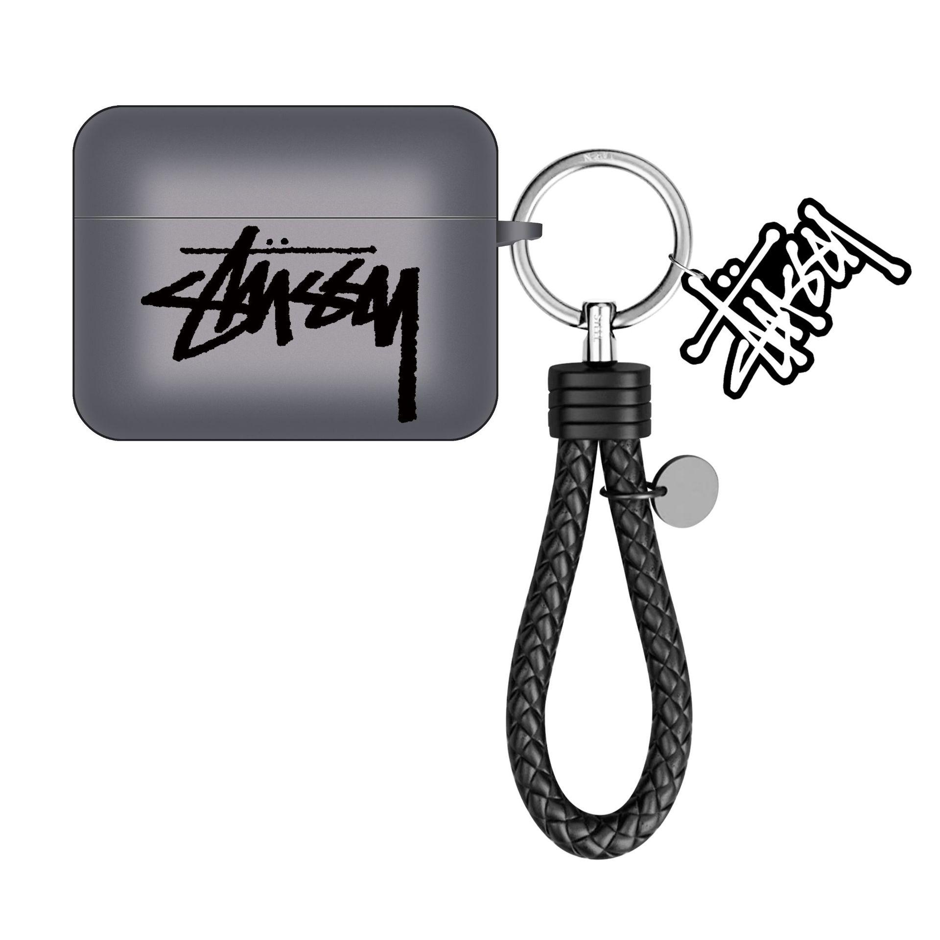 Stüssy 8-Ball Dice Streetwear Earphone Case with Keychain 19