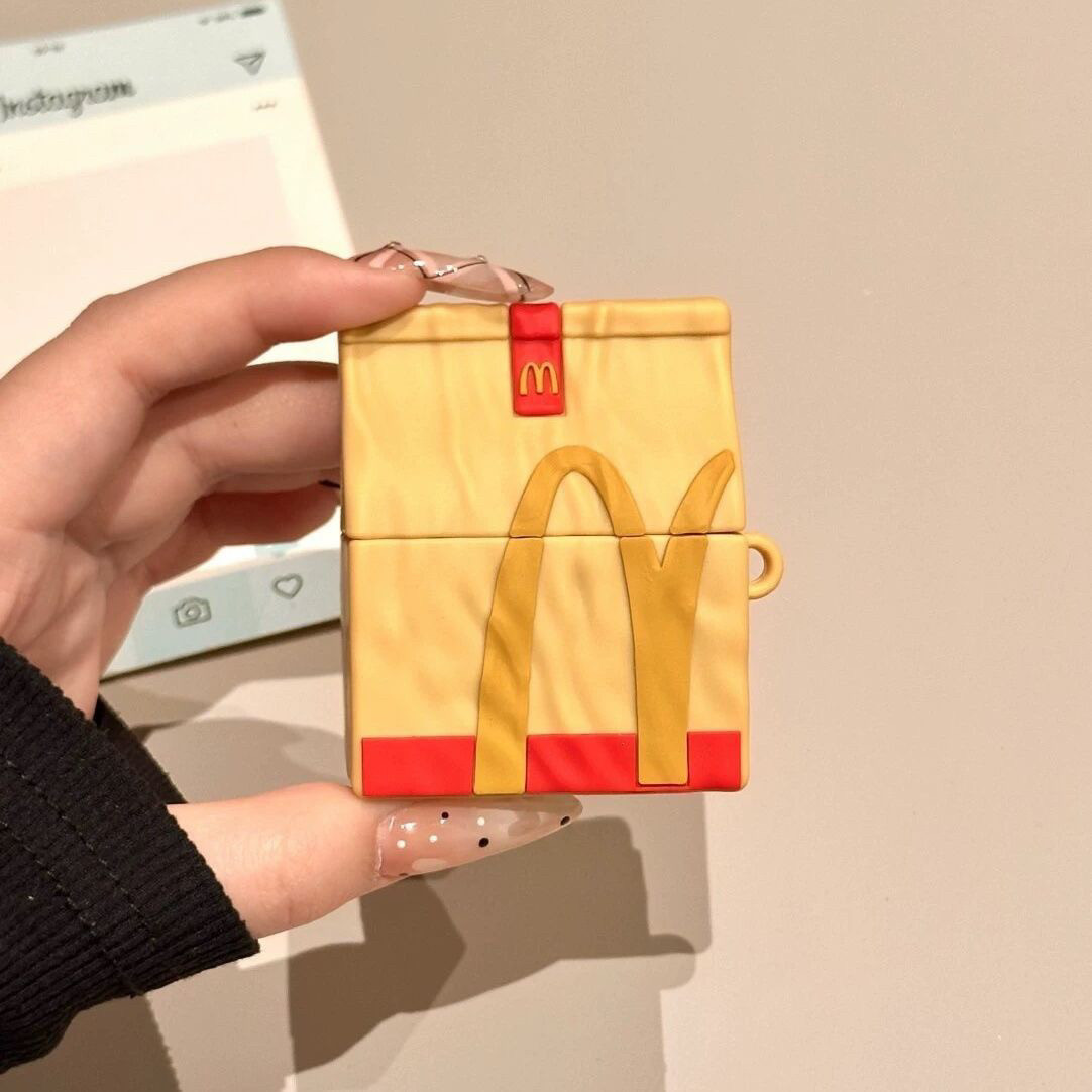 Novelty McDonald’s French Fry Bag with Carabiner AirPods Case