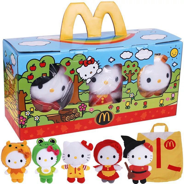 2012 McDonald's Hello Kitty fairy tale casket toy McDonald's Hello plush toy