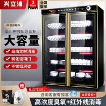 Commercial Disinfection Cabinet Large Capacity Vertical Cutlery Double Doors Large Hotel Kitchen Canteen Restaurant Melamine Cleaning Cupboard