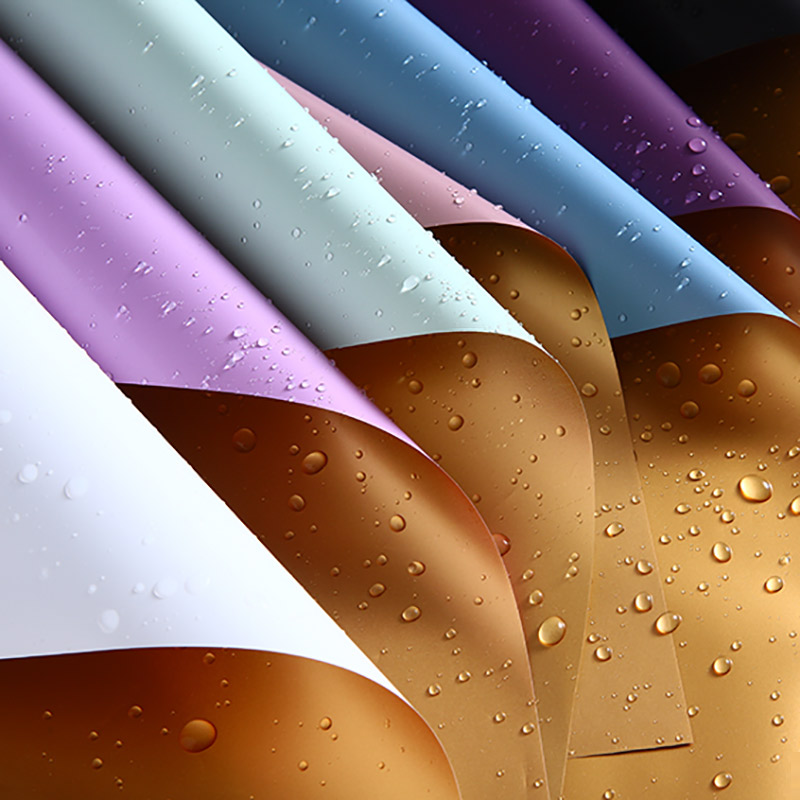 Eurostyle golden Euya paper bicolor and bifacial flower wrapping paper bouquet material floral bag with light and luxurious opening