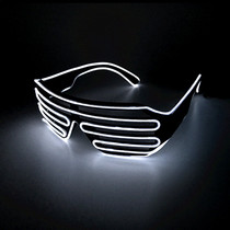 Bar nightclub Disco luminous glasses frame Cold light blinds Atmosphere men and women tide Concert party Science and technology sense