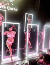 LED luminous bar point stage Six-dimensional point platform Square arch mobile rotating stage gogo laser stage