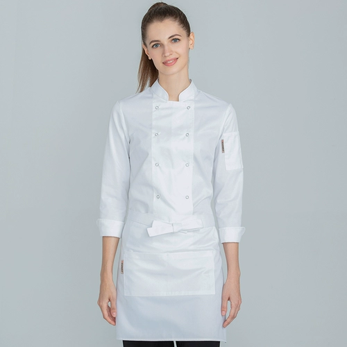 真耀 Фартук шеф -повара, ресторан ресторана в отеле, официант мужчина и женский фартук, адаптированный короткий фартук дома