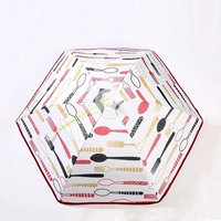 [Модель изоляции] 80 см красный нож и вилку (можно размещать 5-7 пластин)