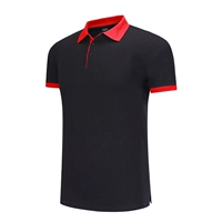 [Нашивной воротник] Черный красный воротник