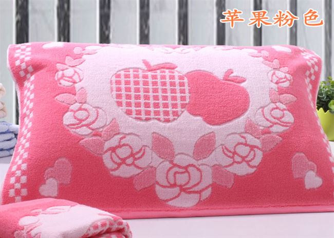 Học sinh tăng ni khăn gối dày hơn vải cotton tinh khiết phong cách châu âu cặp dài gối khăn khăn kiểu cổ - Khăn gối