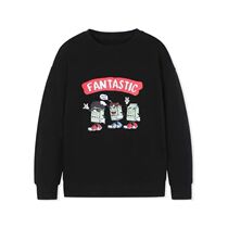 Discount Clearance Bambara Boys Sweater 2022 Spring and Autumn New Childrens Clothing Middle-aged Childrens Fashion Print Childrens Tops