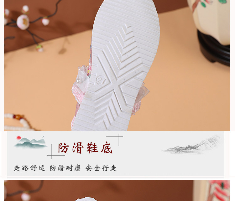 2026中国风夏季新款凉鞋女童绣花鞋网鞋民族风老北京儿童汉服鞋子 — 18