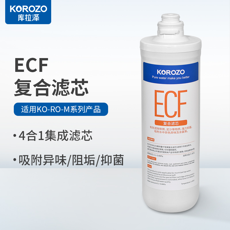 American Korozo Water Purifier m Series Ecf Composite Filter Element