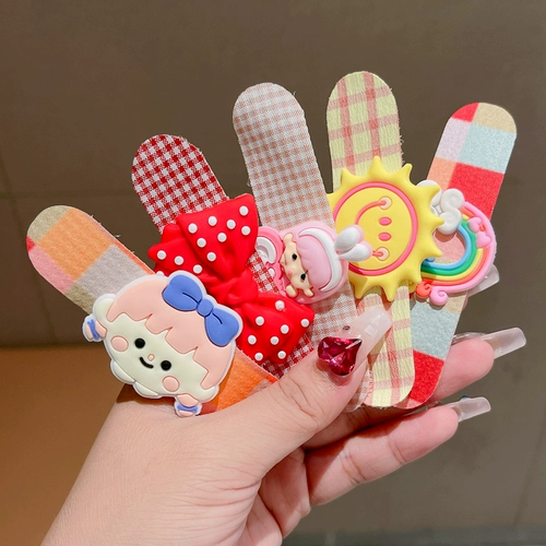 Детская милая челка на липучке, ободок, аксессуар для волос, повязка на голову, шпильки для волос