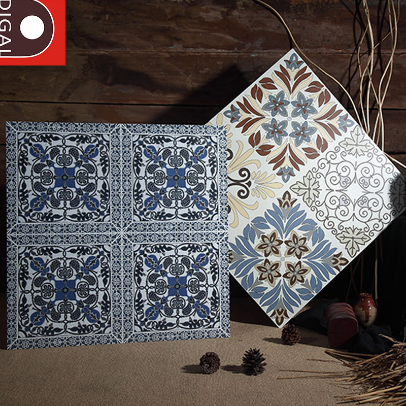 Tile 600x600 American Pastoral Nordic Vintage Bathroom Kitchen Floor Tiles Entryway Background Wall Tiles