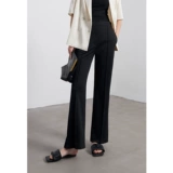 MOLY CHO Костюм, тонкие штаны для отдыха, высокая талия, свободный прямой крой