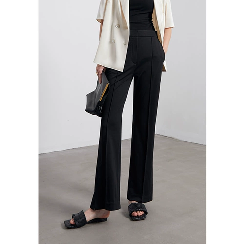 MOLY CHO Костюм, тонкие штаны для отдыха, высокая талия, свободный прямой крой