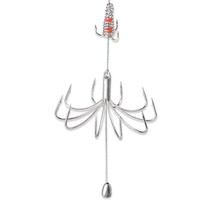 Fish hook ten claw hook anchor hook tied well god hook automatic hanging fish hook spring hook