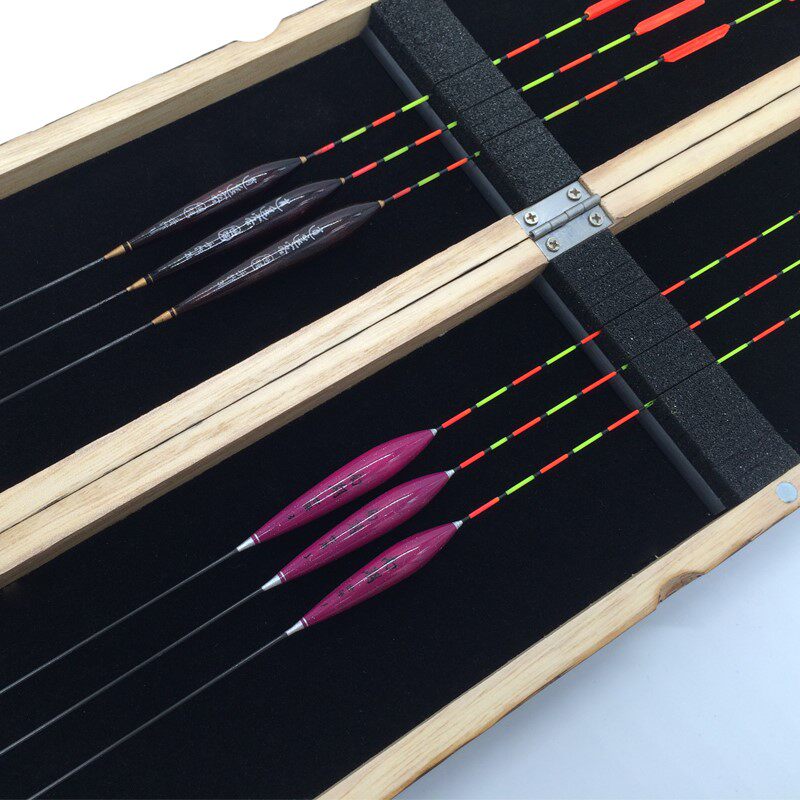 Main line box paulownia multi-function floating box solid wood fish float box line box set supplies