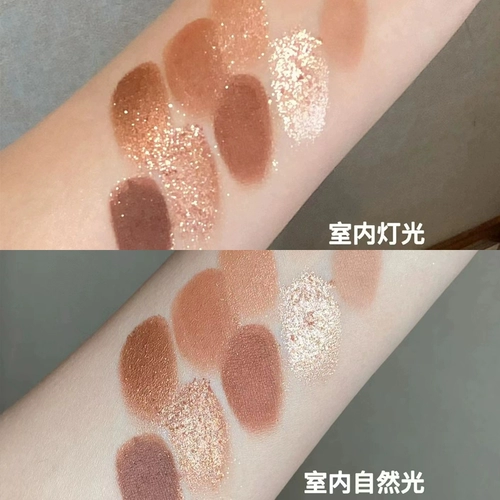 Акриловые палетка теней, матовые блестки для ногтей, 2025 года, новая коллекция, в коричневых тонах, широкая цветовая палитра