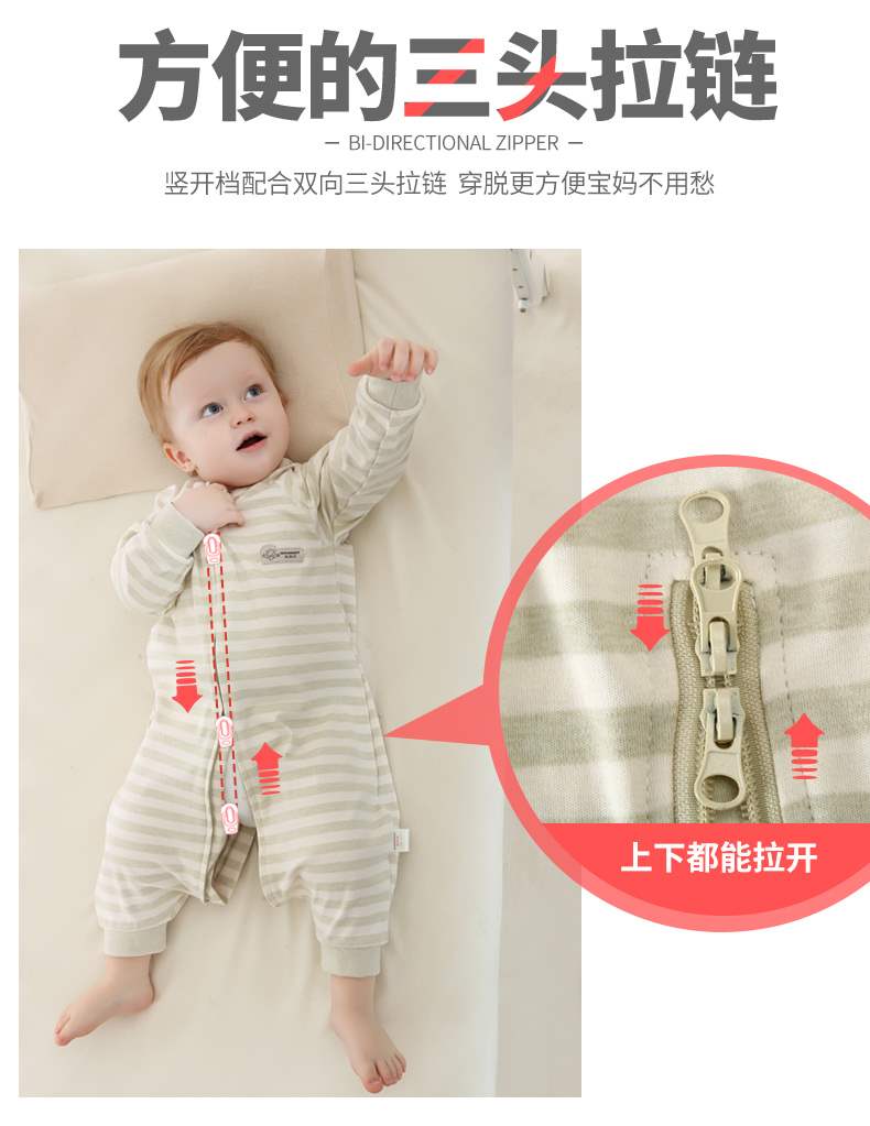 Túi ngủ trẻ em mùa hè mỏng phần bốn mùa phổ quát mùa xuân và mùa thu vải bông tinh khiết trẻ em túi ngủ trẻ em chăn bông chống đá - Túi ngủ / Mat / Gối / Ded stuff