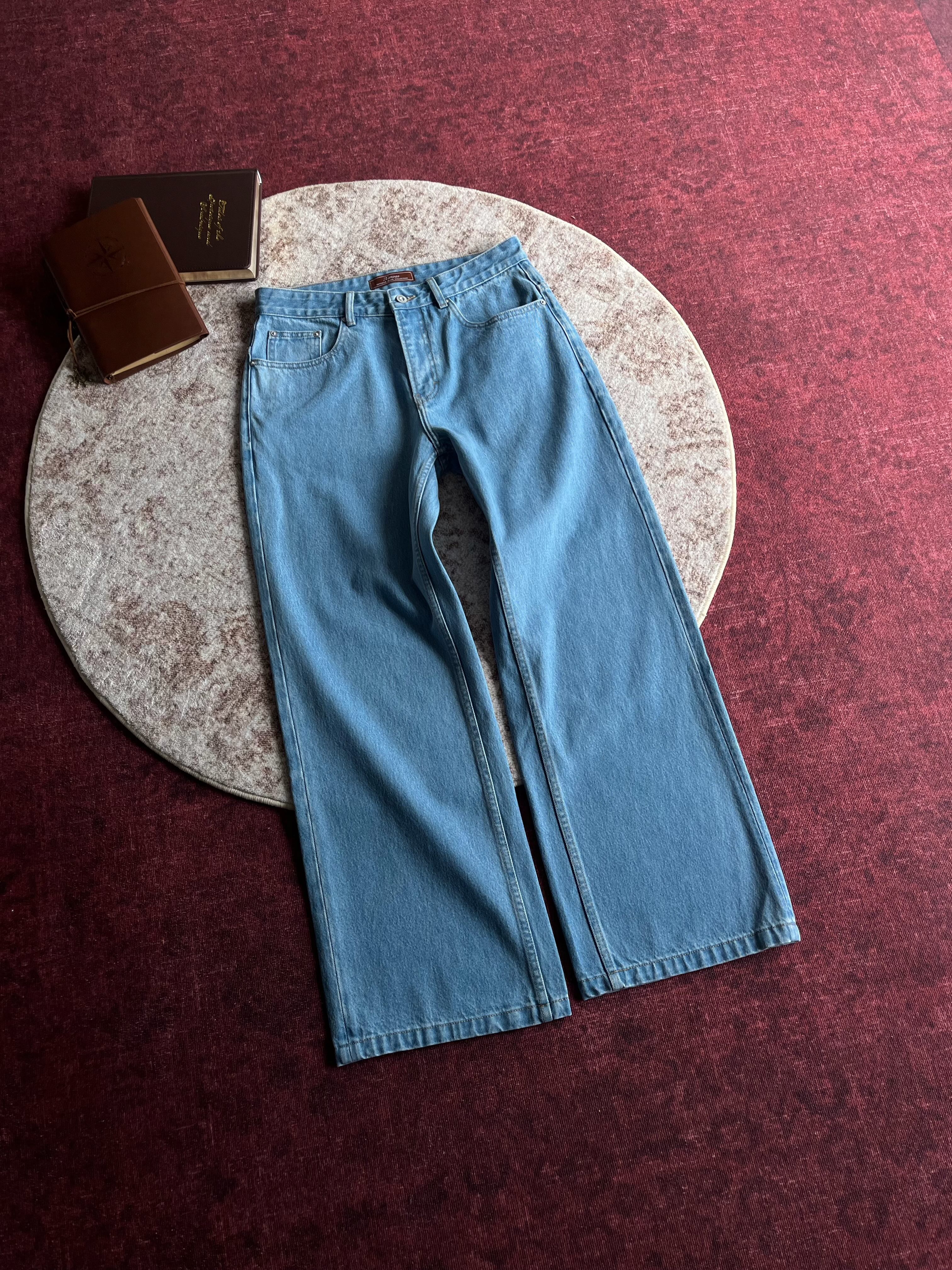 Xanvas A-Line Straight-Leg Light Blue Jeans