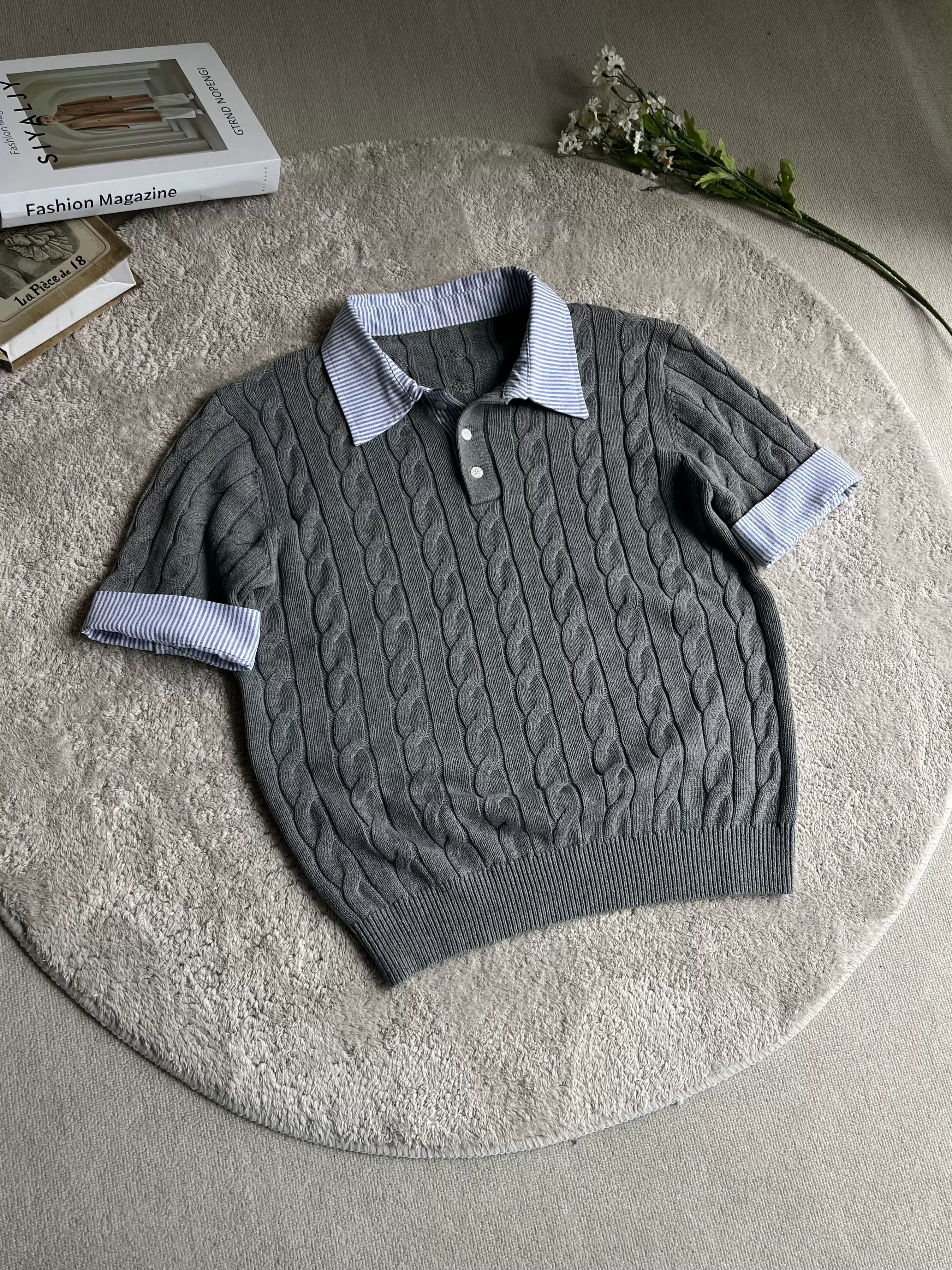 Xanvas Set, knitted shirt, T-shirt