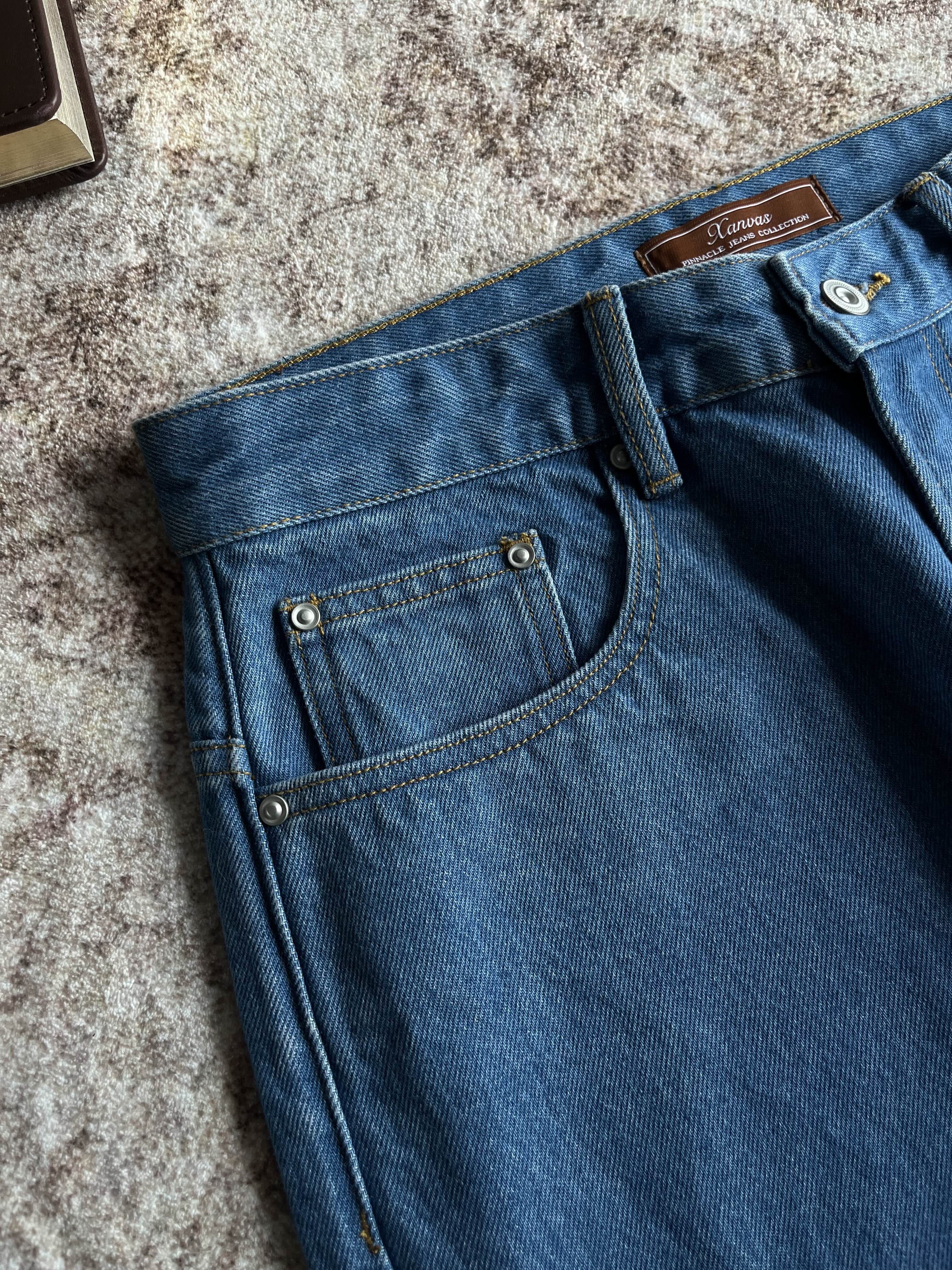 Xanvas A-Line Straight-Leg Light Blue Jeans