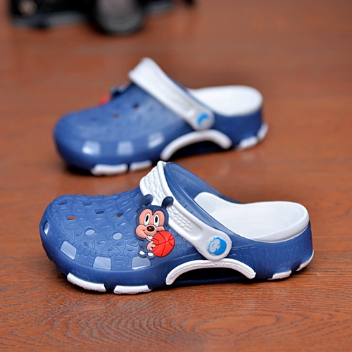 Детская сумка, туфли для мальчиков, пляжная обувь, детские тапочки, летние мультяшные нескользящие слайдеры, подходит для подростков