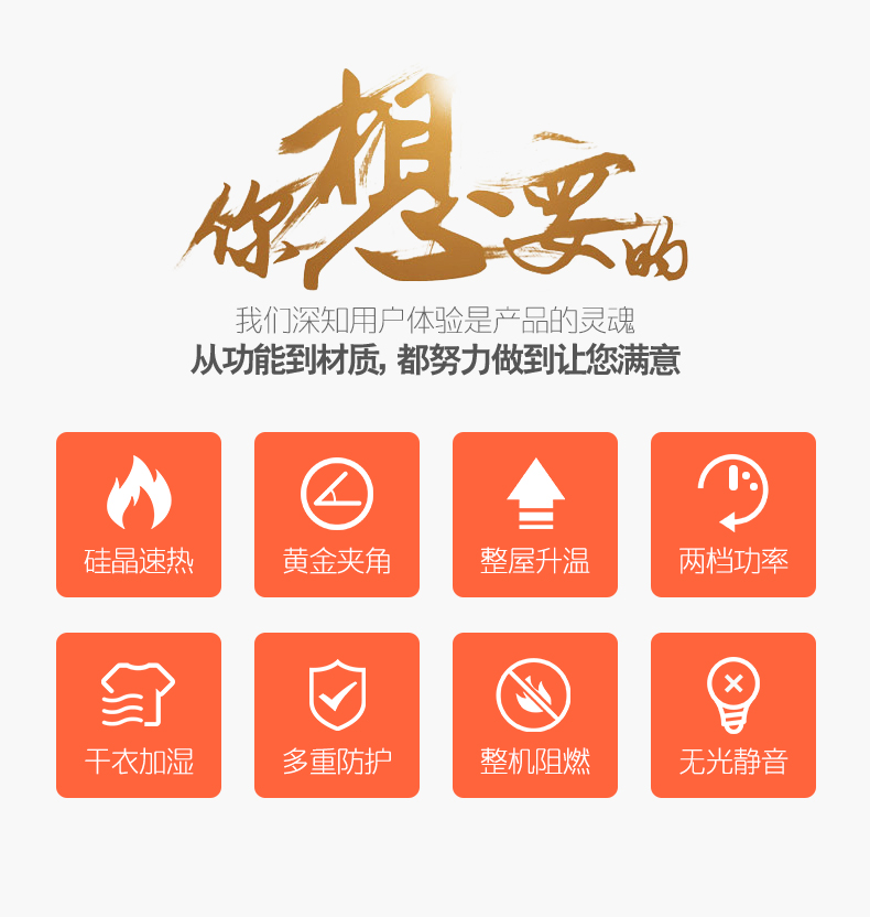 美菱 3片/4片/5片 电热膜电暖器 图1