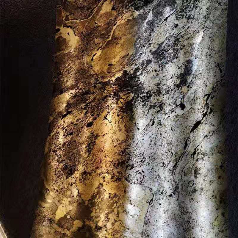 Imported natural flexible ultra-thin stone stone skin rock slate thin rock slab German slate translucent plate luminescent stone