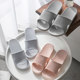 Buy one get one free couple slippers for women summer home bathroom non-slip bathing dormitory soft bottom indoor slippers for men