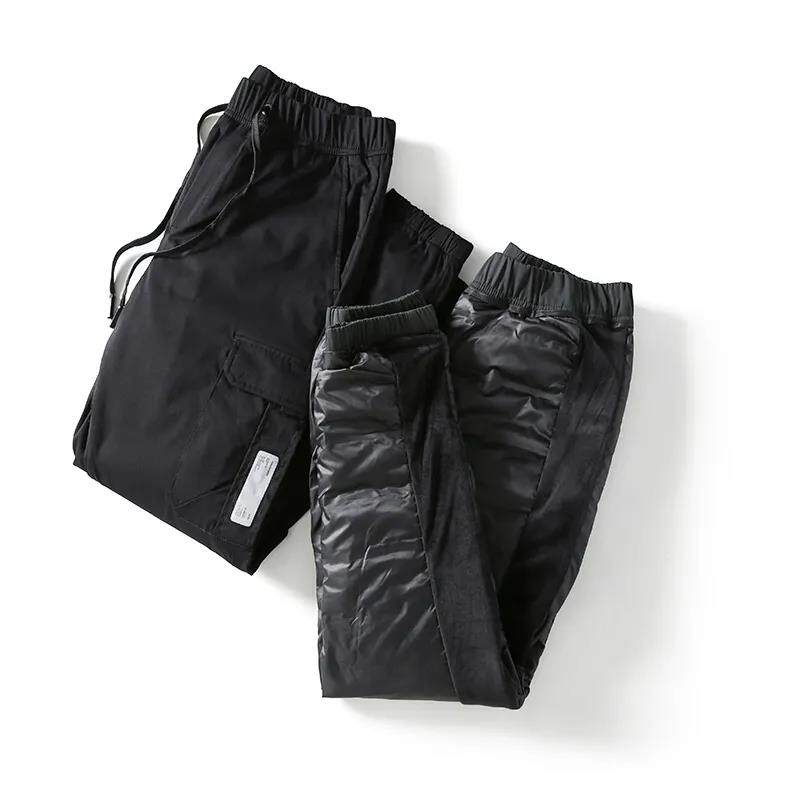 Japanese retro high street Fashion men's loose beam leg casual pants wear tide down pants 42