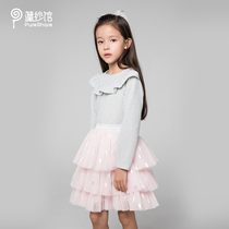 pureshare Pong gauze Hall childrens princess skirt skirt girl cake skirt winter dress foreign baby dress dress