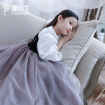 pureshare flutdarium sleeping beauty princess dress girl dress girl with dress spring autumn skirt children gown dress birthday