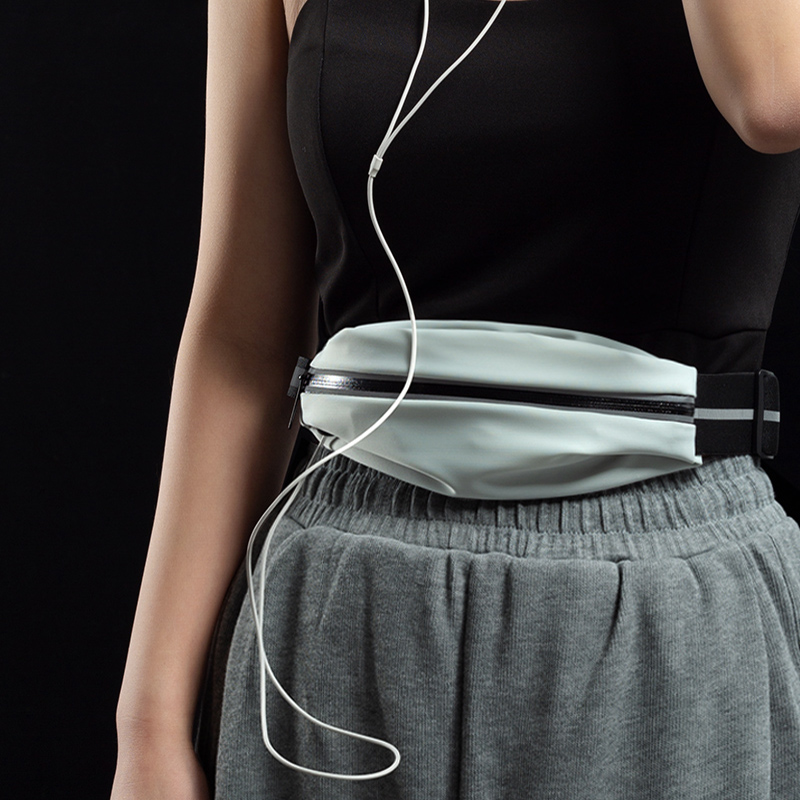 Fanny pack Men's sports running equipment Mobile phone fanny pack Invisible ultra-thin multi-function belt Women's outdoor waterproof fitness bag