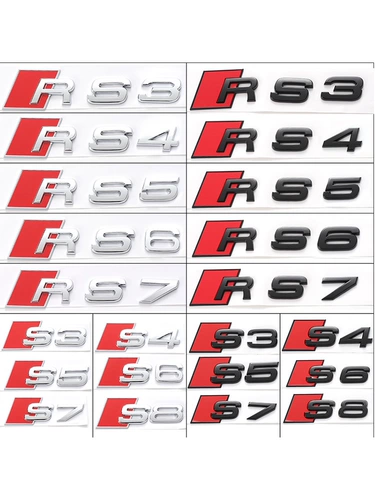 Четырех -летящий магазин более 20 цветовых смещений Audi Car Метка A4LA3A5A6LQ2Q3Q5L Четырехновидный привод среднего хвоста, отмеченный черный четырех, модификация номера