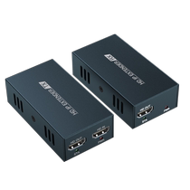 PWAY hdmi network cable extender 4K audio and video signal HD transmission to RJ45 network port network KVMusb keyboard and mouse one send and multiple receive 60 meters 120M 200 meters transceiver