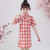 琦芯 Летнее ципао, ретро ханьфу, детское платье, китайский стиль