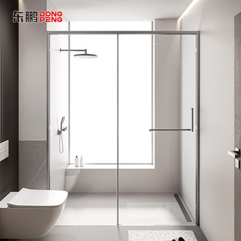 Dongpeng Ultra-Narrow Shower Room Integrated Bathroom Partition Glass Sliding Door Overall Linear Shower Screen