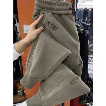 High-waisted plus size 300 pounds nine-point legged casual pants High-waisted plus size 300 pounds nine-point legged casual pants