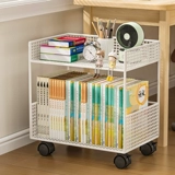 Подвижная детская книжная полка, напольная полка для хранения под столом, утюг, трехдвухслойный шкаф для хранения книг, стеллаж для книг с картинками