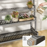 Балконная полка для цветов в гостиной, напольная, кронштейн для цветочного горшка, уличная стойка для хранения во дворе, сочная железная многослойная витрина