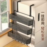 Стойка для холодильника, боковая стеллаж для хранения, кухонная многофункциональная многослойная кухонная утварь без перфорации, кухонная утварь, настенная стойка для хранения