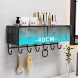 Полка ванной комнаты свободна от удара, купания, купания, туалетной стены косметики для ванной комнаты, корзина для хранения, полка хранения