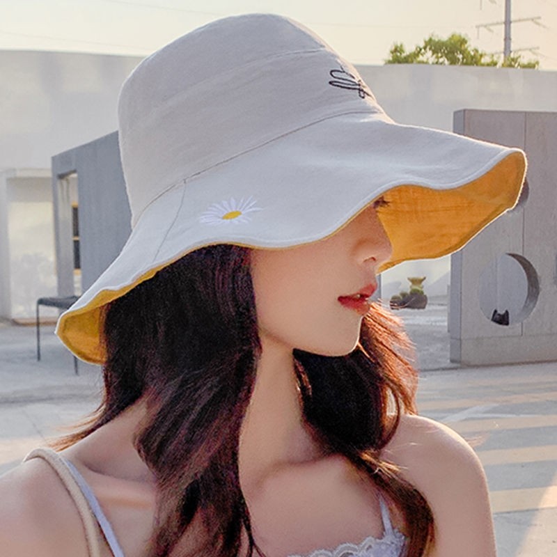Fisherman hat fisherman hat 2021 new style sun hat female fashion Western style sun hat ins tide Korean version all-match