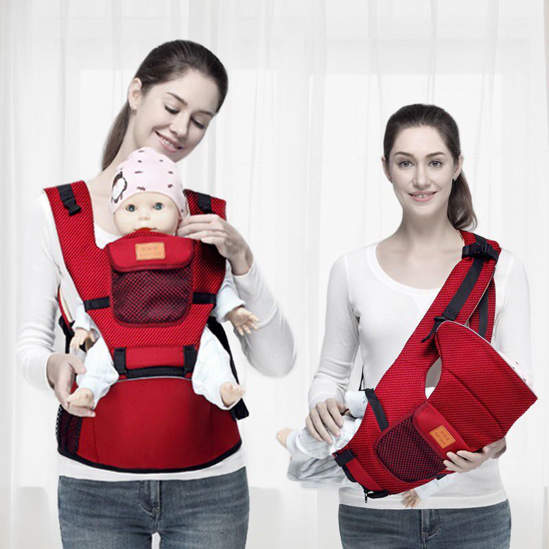 Multifunctional Front Holding Baby Hug Bag Baby Back Pocket Baby Holding Baby Bag Waist Stool All Season Removable single stool breathable